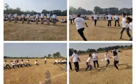 संकल्प  महाविद्यालय मे आयोजित वार्षिक खेलकूद प्रतियोगिता